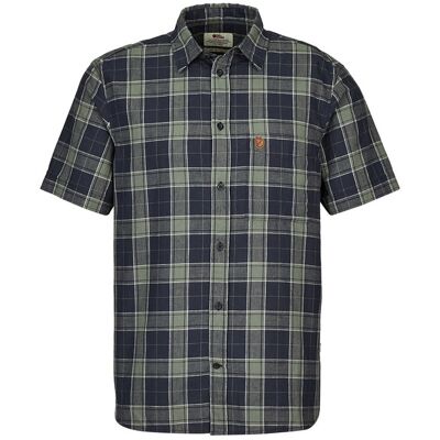 Fjällräven Övik Travel Shirt Ss M - Dark Navy-patina Green - Miehet - S Miesten Size: S Fjällräven Övik Travel Shirt Ss M - Dark Navy-patina Green - Miehet - S Miesten Size: S
