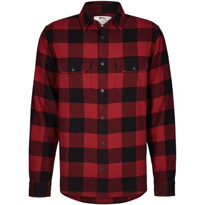Fjällräven Övik Heavy Flannel Shirt M - Red-black - Miehet - XXL Miesten Size: XXL Fjällräven Övik Heavy Flannel Shirt M - Red-black - Miehet - XXL Miesten Size: XXL