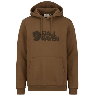 Fjällräven Logo Hoodie M - Wood Brown - Miehet - XS Size: XS Fjällräven Logo Hoodie M - Wood Brown - Miehet - XS Size: XS