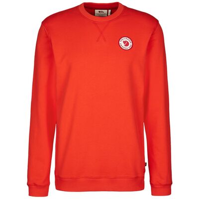 Fjällräven 1960 Logo Badge Sweater M - Flame Orange - Miehet - XXL Size: XXL Fjällräven 1960 Logo Badge Sweater M - Flame Orange - Miehet - XXL Size: XXL