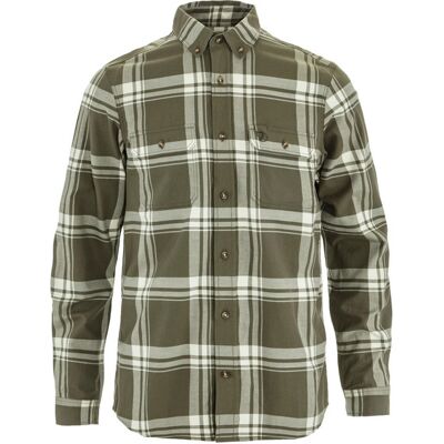 Fjällräven Övik Lite Flannel Shirt M - Laurel Green-chalk White - Miehet - XS Size: XS Fjällräven Övik Lite Flannel Shirt M - Laurel Green-chalk White - Miehet - XS Size: XS