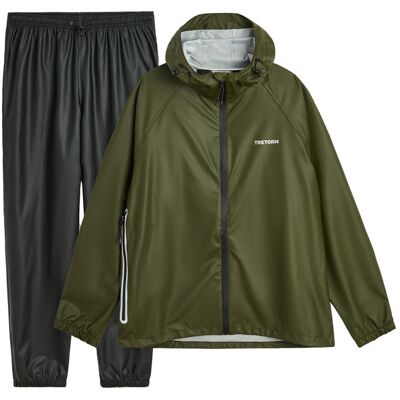 Tretorn Packable Rainbreaker Set - Forest Green - Unisex - XXL Size: XXL Tretorn Packable Rainbreaker Set - Forest Green - Unisex - XXL Size: XXL