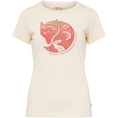 Fjällräven Arctic Fox T-shirt W - Chalk White - Naiset - M Naisten Size: M Fjällräven Arctic Fox T-shirt W - Chalk White - Naiset - M Naisten Size: M
