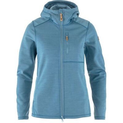 Fjällräven Keb Fleece Hoodie W - Dawn Blue - Naiset - S Size: S Fjällräven Keb Fleece Hoodie W - Dawn Blue - Naiset - S Size: S