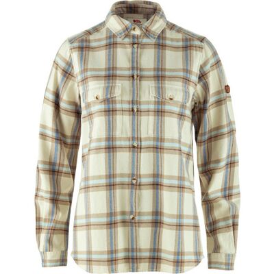 Fjällräven Övik Heavy Flannel Shirt W - Chalk White-fossil - Naiset - XL Naisten Size: XL Fjällräven Övik Heavy Flannel Shirt W - Chalk White-fossil - Naiset - XL Naisten Size: XL