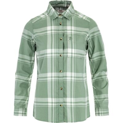 Fjällräven Övik Lite Flannel Shirt W - Misty Green-eggshell - Naiset - XXS Size: XXS Fjällräven Övik Lite Flannel Shirt W - Misty Green-eggshell - Naiset - XXS Size: XXS