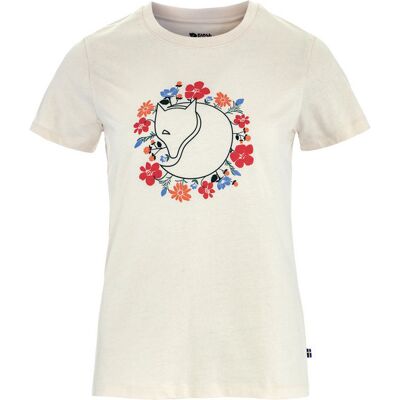 Fjällräven Fjällblomster Fox T-shirt W - Chalk White - Naiset - XXS Size: XXS Fjällräven Fjällblomster Fox T-shirt W - Chalk White - Naiset - XXS Size: XXS