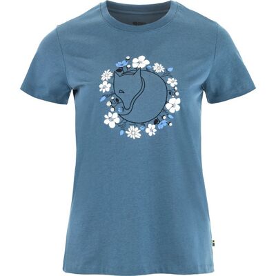 Fjällräven Fjällblomster Fox T-shirt W - Dawn Blue - Naiset - XXS Size: XXS Fjällräven Fjällblomster Fox T-shirt W - Dawn Blue - Naiset - XXS Size: XXS
