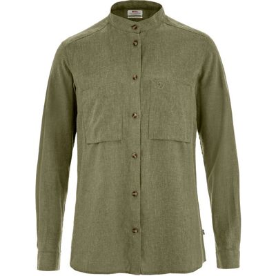 Fjällräven Övik Hemp Shirt Ls W - Green - Naiset - M Size: M Fjällräven Övik Hemp Shirt Ls W - Green - Naiset - M Size: M