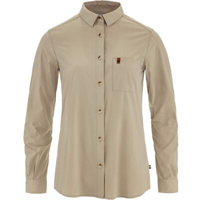 Fjällräven Övik Lite Shirt Ls W - Fossil - Naiset - XS Naisten Size: XS Fjällräven Övik Lite Shirt Ls W - Fossil - Naiset - XS Naisten Size: XS