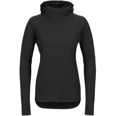 Icebreaker W 150 Merinofine Ace Ls Hoodie - Black - Naiset - M Naisten Size: M Icebreaker W 150 Merinofine Ace Ls Hoodie - Black - Naiset - M Naisten Size: M