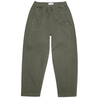 DU/ER Flextwill Barrel Pull On Pant - Thyme - Naiset - XS-26 Size: XS-26 DU/ER Flextwill Barrel Pull On Pant - Thyme - Naiset - XS-26 Size: XS-26