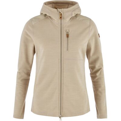 Fjällräven Keb Fleece Hoodie W - Fossil - Naiset - XL Size: XL Fjällräven Keb Fleece Hoodie W - Fossil - Naiset - XL Size: XL