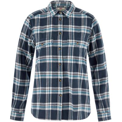 Fjällräven Övik Heavy Flannel Shirt W - Navy-eggshell - Naiset - M Naisten Size: M Fjällräven Övik Heavy Flannel Shirt W - Navy-eggshell - Naiset - M Naisten Size: M