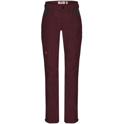 Fjällräven Kaipak Trousers Curved W - Dark Garnet-dark Grey - Naiset - 34 Naisten Size: 34 Fjällräven Kaipak Trousers Curved W - Dark Garnet-dark Grey - Naiset - 34 Naisten Size: 34