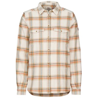 Fjällräven Övik Heavy Flannel Shirt W - Chalk White-dune Beige - Naiset - L Naisten Size: L Fjällräven Övik Heavy Flannel Shirt W - Chalk White-dune Beige - Naiset - L Naisten Size: L