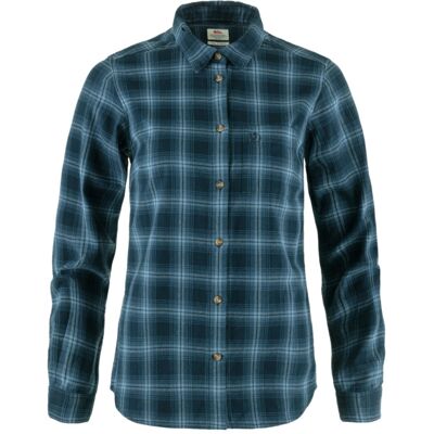 Fjällräven Övik Flannel Shirt W - Dark Navy-indigo Blue - Naiset - S Naisten Size: S Fjällräven Övik Flannel Shirt W - Dark Navy-indigo Blue - Naiset - S Naisten Size: S