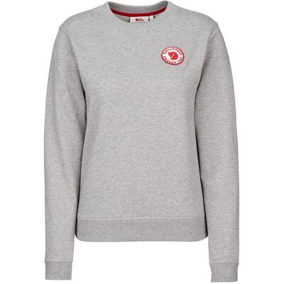 Fjällräven 1960 Logo Badge Sweater W - Grey-melange - Naiset - XS Size: XS Fjällräven 1960 Logo Badge Sweater W - Grey-melange - Naiset - XS Size: XS