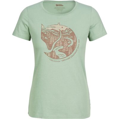 Fjällräven Arctic Fox T-shirt W - Misty Green - Naiset - XXS Naisten Size: XXS Fjällräven Arctic Fox T-shirt W - Misty Green - Naiset - XXS Naisten Size: XXS