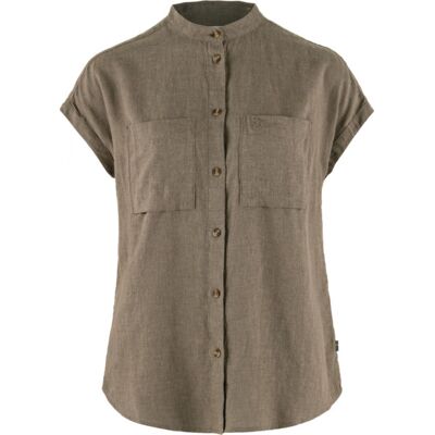 Fjällräven Övik Hemp Shirt Ss W - Suede Brown - Naiset - M Size: M Fjällräven Övik Hemp Shirt Ss W - Suede Brown - Naiset - M Size: M