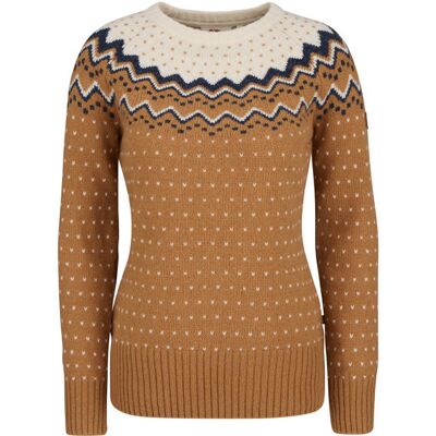 Fjällräven Övik Knit Sweater W - Buckwheat Brown-chalk White - Naiset - M Naisten Size: M Fjällräven Övik Knit Sweater W - Buckwheat Brown-chalk White - Naiset - M Naisten Size: M