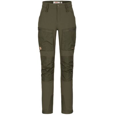 Fjällräven KEB AGILE WINTER TROUSERS W - Retkeilyhousut - tummanvihreä Fjällräven KEB AGILE WINTER TROUSERS W - Retkeilyhousut - tummanvihreä