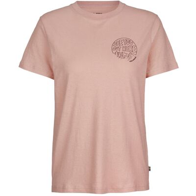 Fjällräven Hemp Blend Out Here T-shirt W - Chalk Rose - Naiset - S Naisten Size: S Fjällräven Hemp Blend Out Here T-shirt W - Chalk Rose - Naiset - S Naisten Size: S