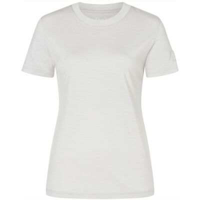 Supernatural W Casual Rib Bio J Tee - White Stone Melange - Naiset - M Size: M Supernatural W Casual Rib Bio J Tee - White Stone Melange - Naiset - M Size: M