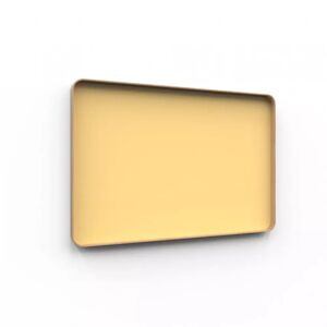 Lintex Lasinen kirjoitustaulu Frame Wall L150 x K100 cm Lively 460 - Keltainen Tammi kehys
