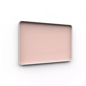 Lintex Lasinen kirjoitustaulu Frame Wall L150 x K100 cm Naive 640 - Vaaleanpunainen Harmaa kehys