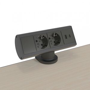 Kondator Axessline Desk - 2 Sähkö, 1 USB-A ja 1 USB-C Lataus