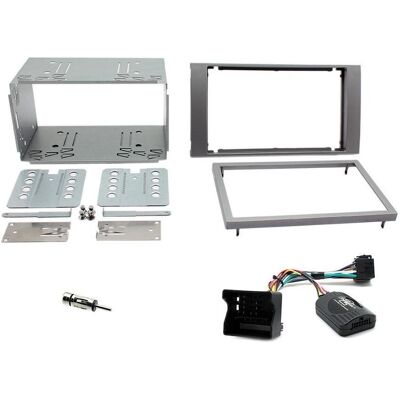 Connects2 Ford C-Max/Focus 2004-2007 2-DIN soittimen asennussarja (hopea) Connects2 Ford C-Max/Focus 2004-2007 2-DIN soittimen asennussarja (hopea)