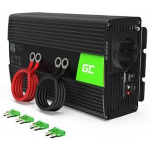 Green Cell puhdas siniaalto invertteri 1000W 12V Green Cell puhdas siniaalto invertteri 1000W 12V