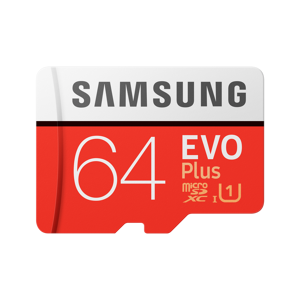 Samsung EVO Plus microSD-muistikortti 64GB (2020), Red