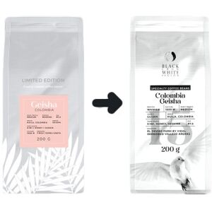 KahviKaveri Specialty-kahvipavut Black Crow White Pigeon Colombia Geisha, 200 g