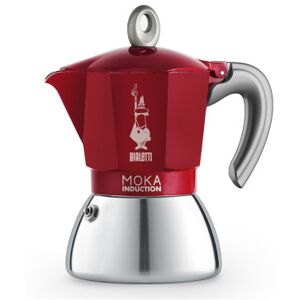 Mutteripannu Bialetti Moka Induction Red 6 cups