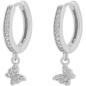 Snö Of Sweden Vega Ring Pendant Earring – Silver/Clear