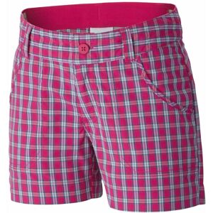 Columbia Silver Ridge III Girls Plaid Short - Pink - XL