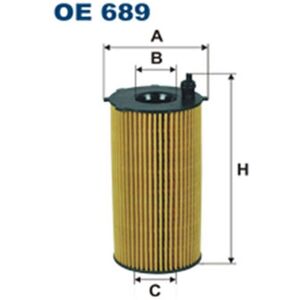 Filtron OE 689 Öljynsuodatin - Dodge, Jeep, Fiat Filtron OE 689 Öljynsuodatin - Dodge, Jeep, Fiat