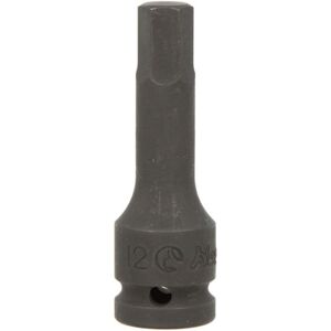 Iskuhylsy 6-Kulmainen Hans 1/2 Tuumaa M12, Pituus 78mm Iskuhylsy 6-Kulmainen Hans 1/2 Tuumaa M12, Pituus 78mm