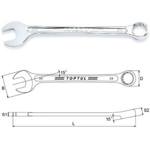 TOPTUL 3/8 tuuman HiPerformance Avain TOPTUL 3/8 tuuman HiPerformance Avain