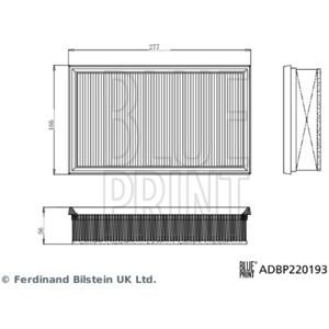 Ilmansuodatin Blue Print Adbp220193 Ilmansuodatin Blue Print Adbp220193