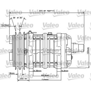 Ilmastoinnin Kompressori Valeo 815841 Ilmastoinnin Kompressori Valeo 815841