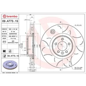 Jarrulevy Brembo 09.A773.1s Jarrulevy Brembo 09.A773.1s