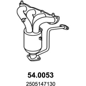 Katalysaattori Asso Marmitte Srl 54.0053 Katalysaattori Asso Marmitte Srl 54.0053