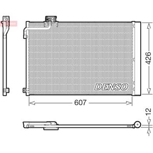 Lauhdutin, Ilmastointi Denso Dcn17064 Lauhdutin, Ilmastointi Denso Dcn17064