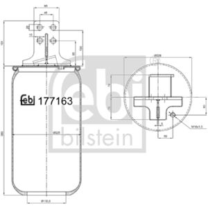 FEBI BILSTEIN 177163 Ilmaventtiili - Vasen takajousi FEBI BILSTEIN 177163 Ilmaventtiili - Vasen takajousi