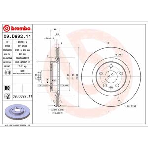 BREMBO jarrulevy - Ilmastoitu, Korkean hiilipitoisuuden, 296mm Volvo XC40 BREMBO jarrulevy - Ilmastoitu, Korkean hiilipitoisuuden, 296mm Volvo XC40