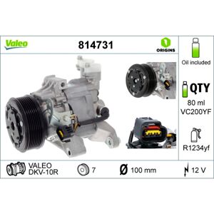 VALEO DKV10R Ilmastointikompressori - Malli, Välilevy, Öljymäärä - Auton varaosat VALEO DKV10R Ilmastointikompressori - Malli, Välilevy, Öljymäärä - Auton varaosat