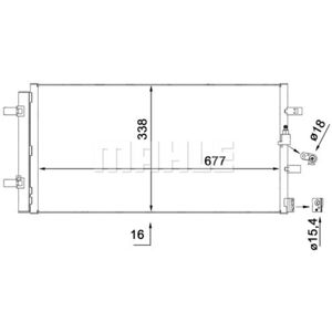 Mahle Ilmastointiyksikkö - Sopii Audi A6 A7 - 637x338x16mm Mahle Ilmastointiyksikkö - Sopii Audi A6 A7 - 637x338x16mm
